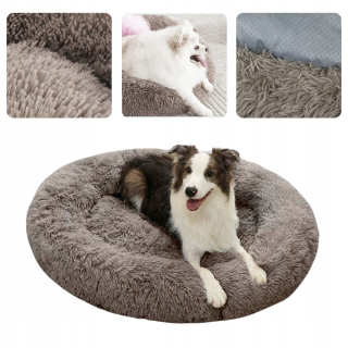 Vankúš pre psa Dogguru béžová, odtiene ružovej, odtiene sivej 110 cm x 110 cm