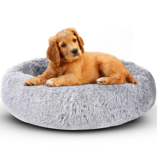 Vankúš pre psíka Dogguru béžová, odtiene ružovej, odtiene sivej 60 cm x 60 cm