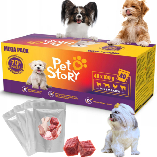 Petstory mokré krmivo mix príchutí 4 kg