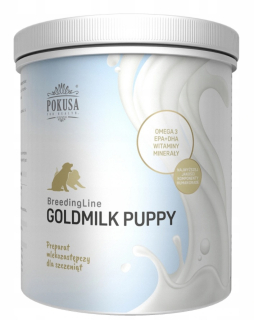 Pokušenie chovu Goldmilk šteniatko 500g