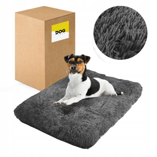 Vankúš pre psa Dogguru v odtieňoch sivej 70 cm x 50 cm