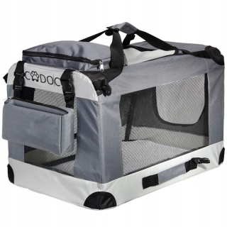 Deuba nosič psa odtiene sivej XL 82 cm x 59 cm 59 cm