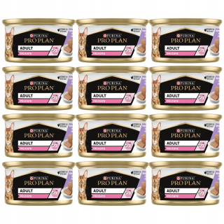 PRO PLAN Adult Delicate Mokrá pena pre mačky s morčacím mäsom 85 g
