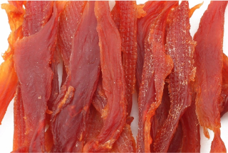 Pochútky, maškrty pre psy - Mäkké pruhy psa kačica 1 kg