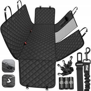 Autokoberec, plastový, univerzálny, Ragi, čierny, 145 cm x 138 cm