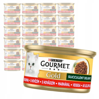 Gourmet Gold Succulent Delights Hovädzie 12x85g
