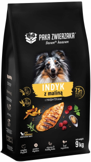 Suché krmivo pre psy granule - Animal Packet Turecko a malina 9 kg