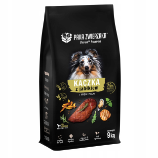 Suché krmivo pre psy granule - Kaczka a jablká 9 kg domácich miláčikov
