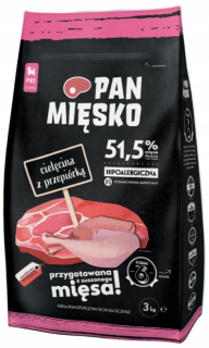 Suché krmivo pre psy granule - Pán Melębiecina Melęcina 3kg Puppy XS