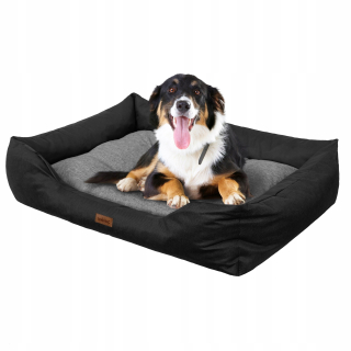 Pohovka pre psíka Hobbydog odtiene sivej 114 cm x 84 cm