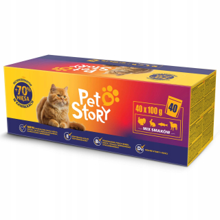 Petstory mokré krmivo mix príchutí 4 kg