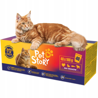 Petstory mokré krmivo mix príchutí 4 kg