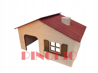 Domček pre morča, králika - Pinocchio House pre morčatá „mahoń