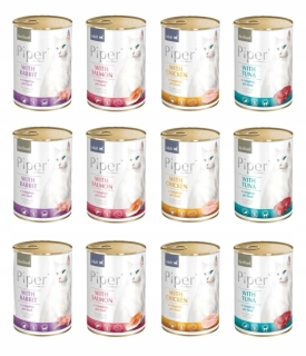 Krmivo pre mačky - Piper Dolina Noteci mačka 400g mix chutí 24 ks