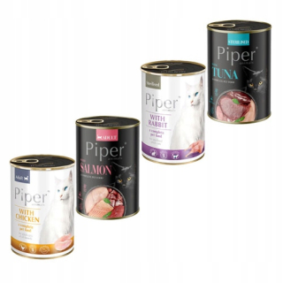 PIPER DOLINA NOTECI KRMIVO MOKRÁ PRE MAČKY ZMES CHUTÍ 12x400G