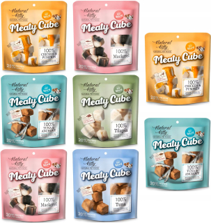 Ľahká pochúťka, na srsť a kožu, natural Natural Kitty 60 g