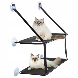Pelech pre Mačky - Double Hammock pre mačku na okno max 13kg