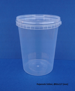 Chovné kontajnery 520 ml Ø92x117mm x10 PCS