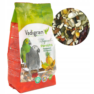 Krmivo pre papagáje - Jedlo pre veľký papagáj vadigran tropical 650g