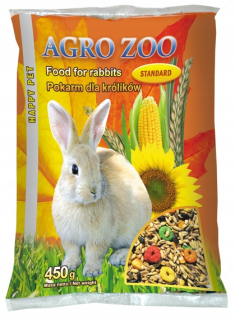 Domček pre morča, králika - Jedlo, králičie jedlo 10 x 450 g+ 2 zadarmo