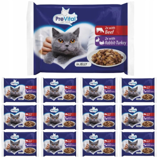Prevital mokré krmivo mix príchutí 5,2 kg