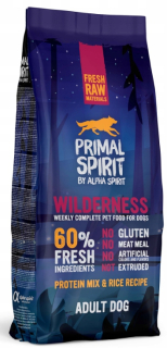 Suché krmivo Primal Spirit 60% Wilderness, mix príchutí, 1 kg
