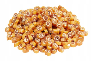 Maškrty pre psy - Šaty pre Dog Mini Rollsy Fish Chicken 500g