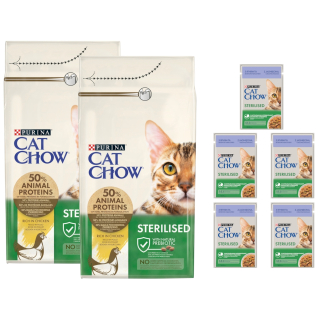 Cat Chow suché krmivo kuracie 1,5 kg