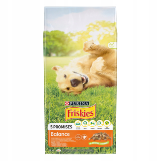 PURINA FRISKIES Balančné krmivo pre psov kuracie 15kg