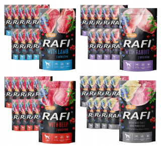 Krmivo pre psy - Rafi Karma pre PSA - MIX 4 FlaVORS SACHET 40X500G