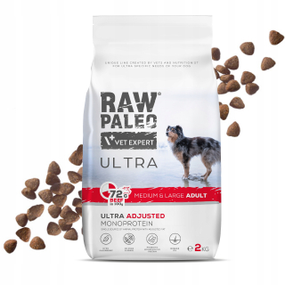 Surové Paleo krmivo pre hovädzie mäso suché 2 kg