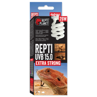 Repti planéta UVB žiarovka 15.0 26 W pre Terrárium