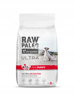 RAW PALEO ULTRA BEEF PUPPY MINI 2kg - suché krmivo pre šteňatá malých plemien