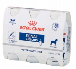 Vitaminy pre psov - Royal Canin pes renálna tekutina 3x0,2l