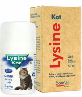 Vitamíny pre mačky - Scanvet Lyzín 50 ml lyzínového gélu pre mačky