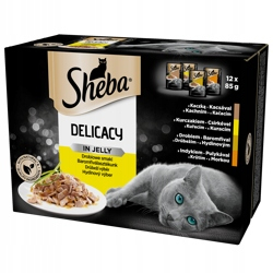Konzerva pre mačky - Sheba 12x85g Delikácia v chute želé hydiny