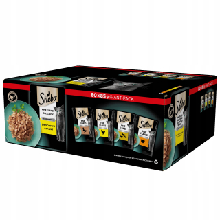Sheba mokré krmivo mix príchutí 6,8 kg