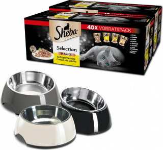 Krmivo pre mačky - Sheba Výber v omáčke Mix Flavors 80x85G + ZADARMO
