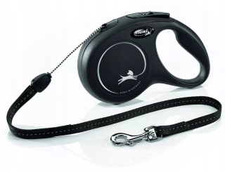 Vodítka, vôdzka pre psa - Flexi Classic Leash Black S 8m odkaz na 12 kg