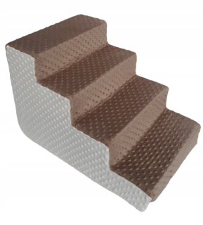 Schody pre PSA - Schody / pes Schody, 40 cm Minky Brown + ECRU