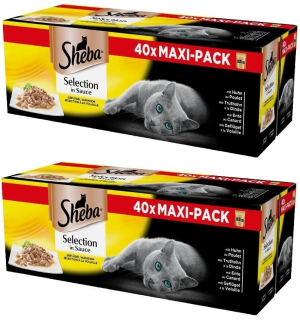 Krmivo pre mačky - Sheba Selection Chicken Sauce Flavors 80 * 85g