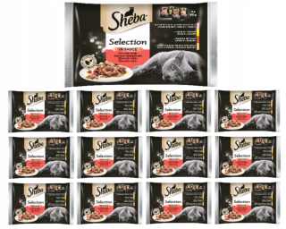 Sheba mokré krmivo mix príchutí 0,34 kg