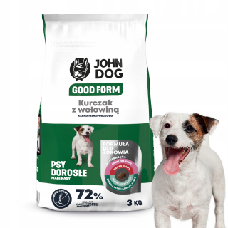 John Dog suché krmivo kuracie 3 kg
