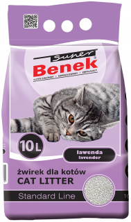 Super Benek levanduľová bentonitová podstielka 10 l