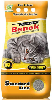 Podstielka pre mačky - Super Benek Natural 10l Cat Yellow Gravel