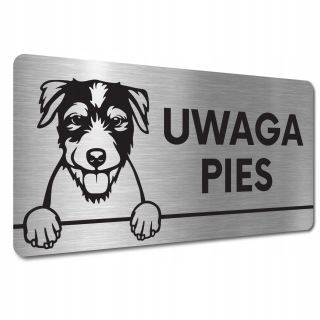 Plate si všimnite nebezpečného farára Russell Terrier Dog
