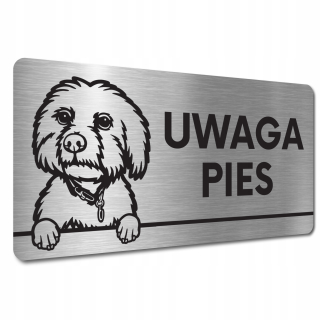 TANIER POZOR NEBEZPEČNÝ PES ZLÝ DOG Maltipoo