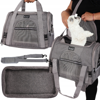 Wobell transportér 25 cm x 28 cm x 43 cm odtiene sivej