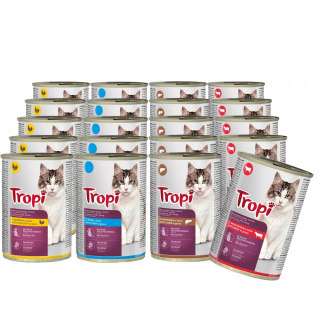 TROPI mokré krmivo pre mačky Mix of Flavors v omáčke 24x415g