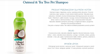 Tropiclean ovsené vločky/šampón čaju pre psa 592 ml